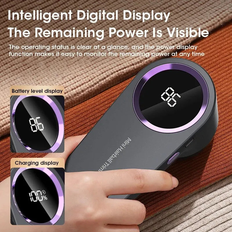 USB Rechargeable LED Lint Remover