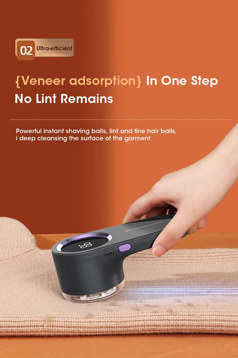 USB Rechargeable LED Lint Remover